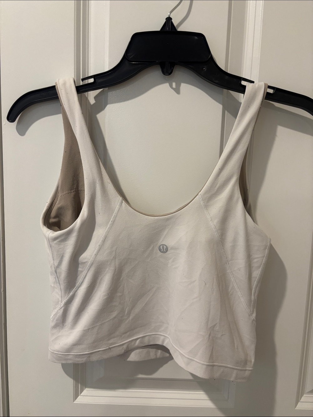 lululemon athletica Align White Scoop Neck Cropped Tank